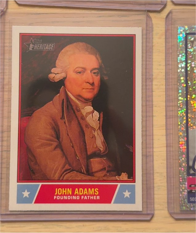 2025 Topps Heritage Notable Americans #NS-11 John Adams — front