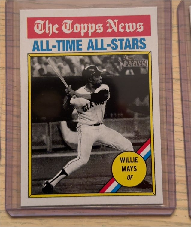 2025 Topps Heritage #341 Willie Mays — front