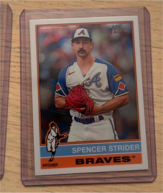 2025 Topps Heritage #435 Spencer Strider — front