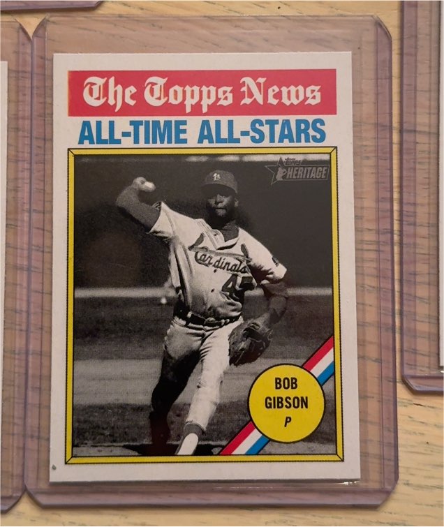 2025 Topps Heritage #342 Bob Gibson — front