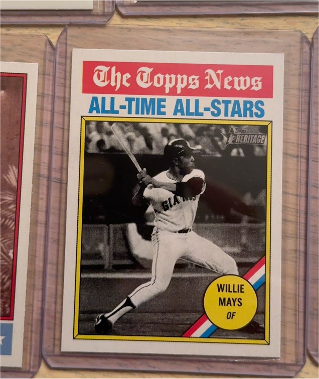 2025 Topps Heritage #341 Willie Mays — front