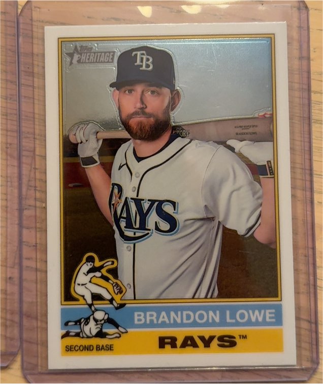 2025 Topps Heritage #488 Brandon Lowe — front