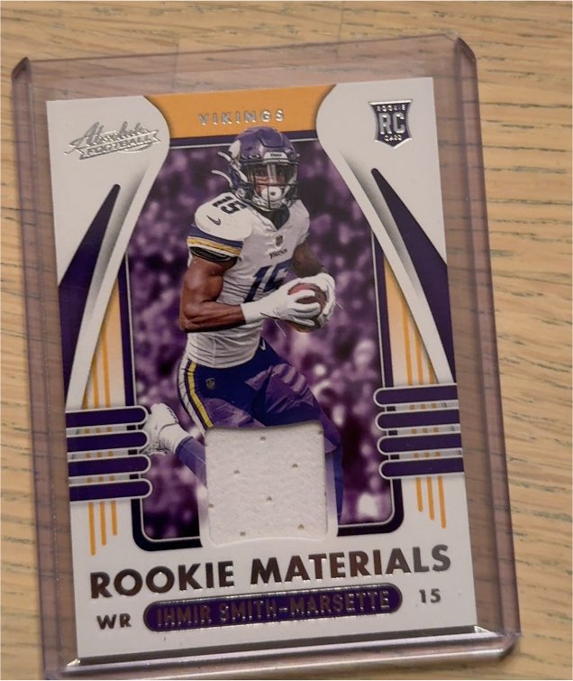 2021 Panini Absolute Rookie Materials #ARM-ISM Ihmir Smith-Marsette — front