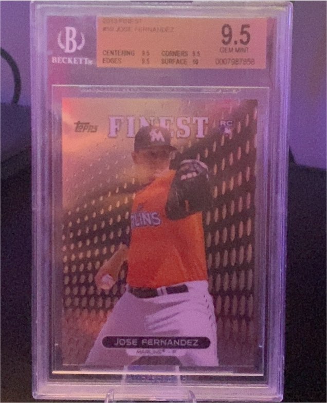 2013 Topps Finest #59 Jose Fernandez — front