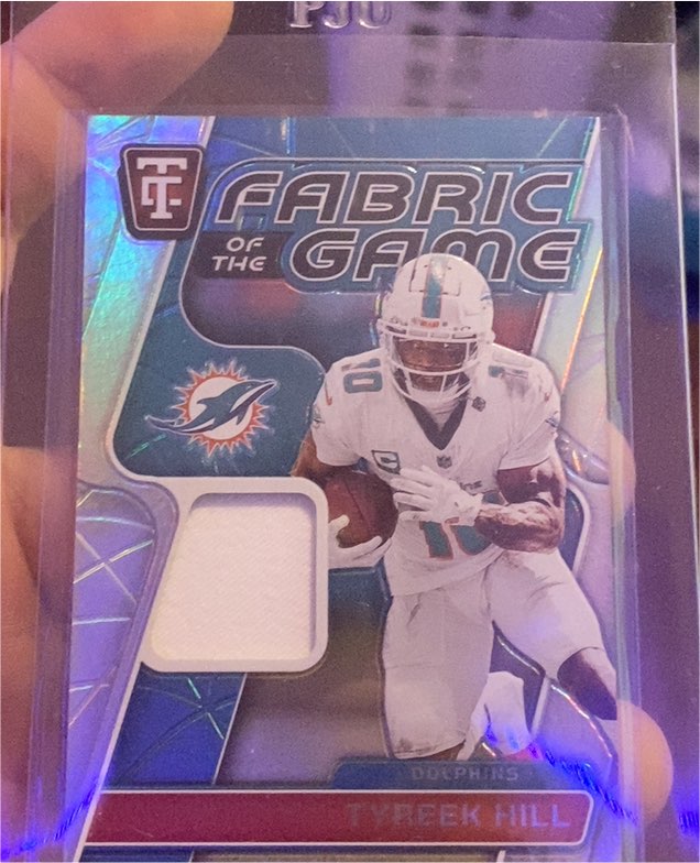 2024 Panini Totally Certified Fabric of the Game #FG-TH Tyreek Hill — front
