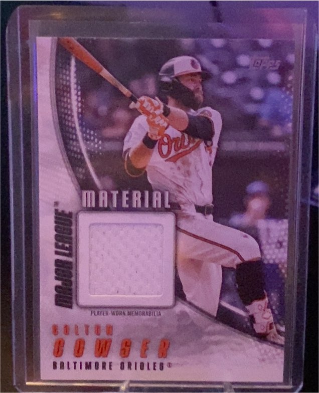 2025 Topps Series 1 Major League Material #MLM-CCO Colton Cowser — front