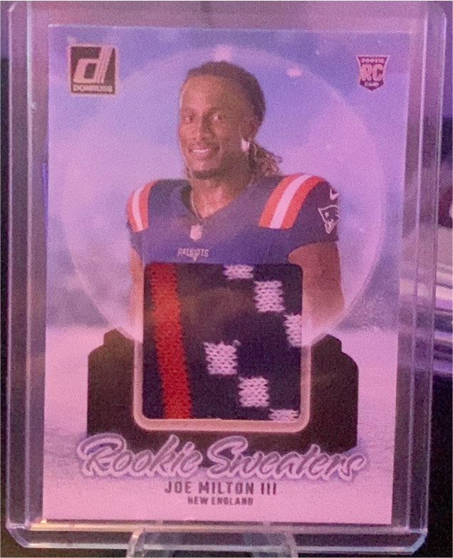 2024 Panini Donruss Rookie Holiday Sweaters #RHS-JMI Joe Milton III — front