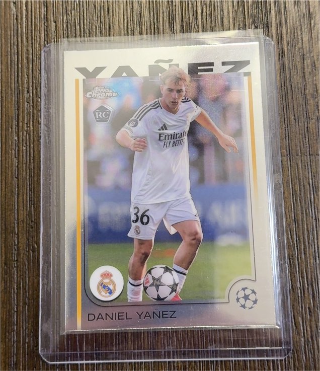 2024-25 Topps Chrome UEFA Club Competitions #66 Daniel Yañez Rookie — front