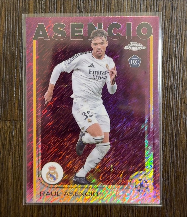 2024-25 Topps Chrome UEFA #186 Raul Asencio RC — front