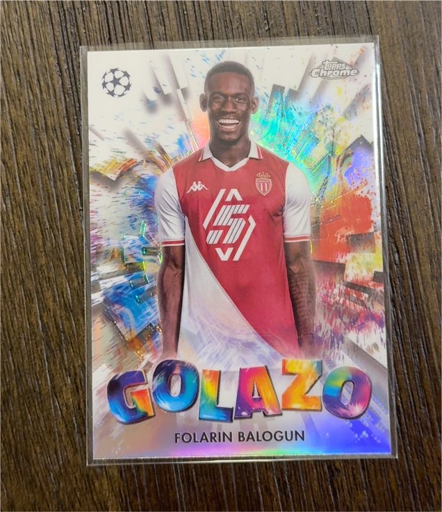 2024-25 Topps Chrome UEFA Club Competitions #GZ-26 Folarin Balogun Golazo — front