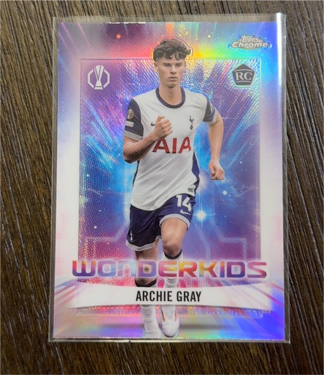 2024-25 Topps Chrome UEFA Club Competitions #WK-5 Archie Gray Wonderkids — front
