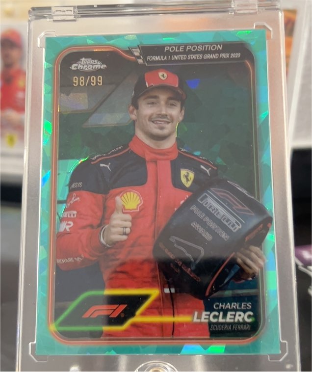 2024 Topps Chrome Formula 1 #155 Charles Leclerc Pole Position — front