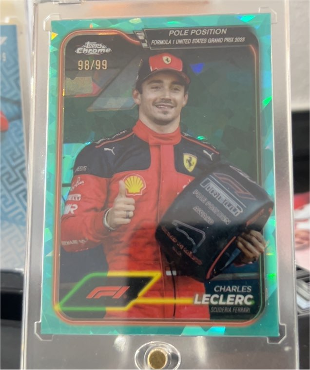 2024 Topps Chrome Formula 1 - Pole Position #155 Charles Leclerc — front