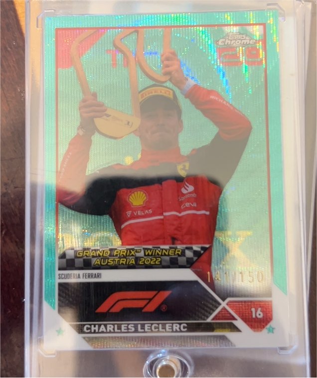 2023 Topps Chrome Formula 1 #154 Charles Leclerc Grand Prix Winner Austria 2022 — front