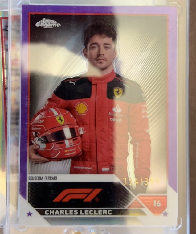 2023 Topps Chrome Formula 1 #16 Charles Leclerc — front