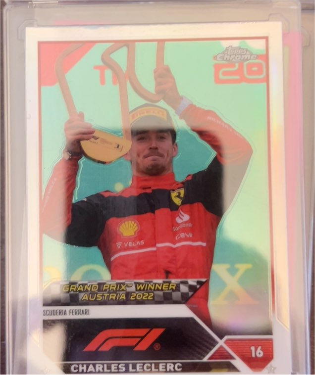 2023 Topps Chrome Formula 1 #154 Charles Leclerc Grand Prix Winner Austria 2022 — front