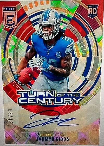 2023 Donruss Elite Turn of the Century #TC-JAG Jahmyr Gibbs — front