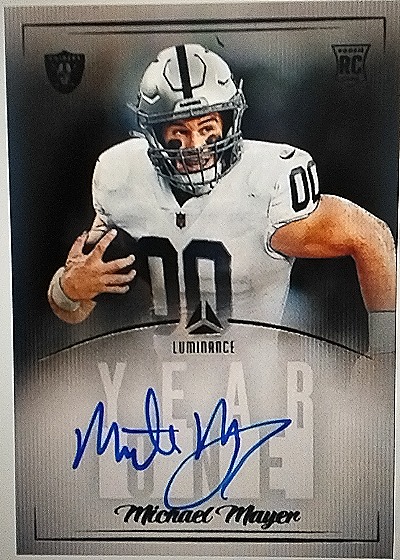 2023 Panini Luminance Year One Signatures #18 Michael Mayer — front