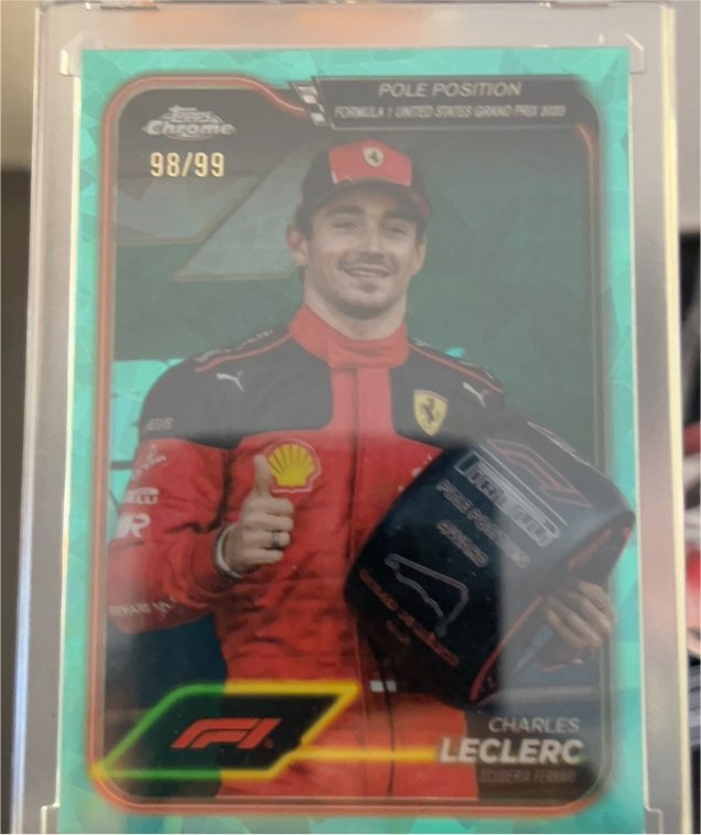 2024 Topps Chrome Formula 1 Pole Position #155 Charles Leclerc — front