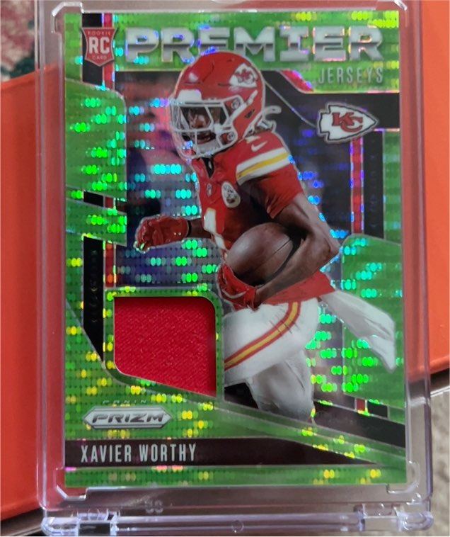 2024 Panini Prizm Premier Jerseys #PJ-XWY Xavier Worthy — front