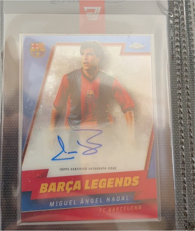 2022-23 Topps Chrome Barça Legends Miguel Ángel Nadal — front