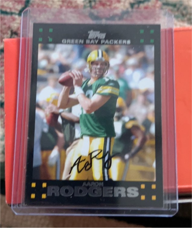 2007 Topps #18 Aaron Rodgers — front