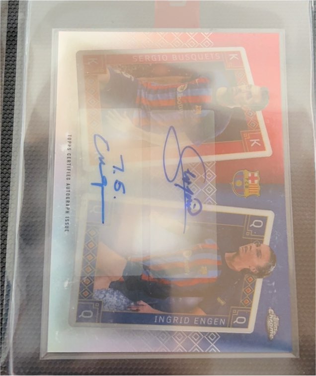 2023 Topps #KQ-5 Sergio Busquets / Ingrid Engen — front