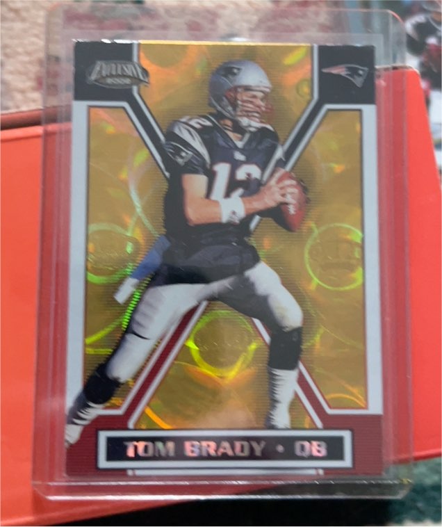 2002 Pacific Exclusive #X Tom Brady — front