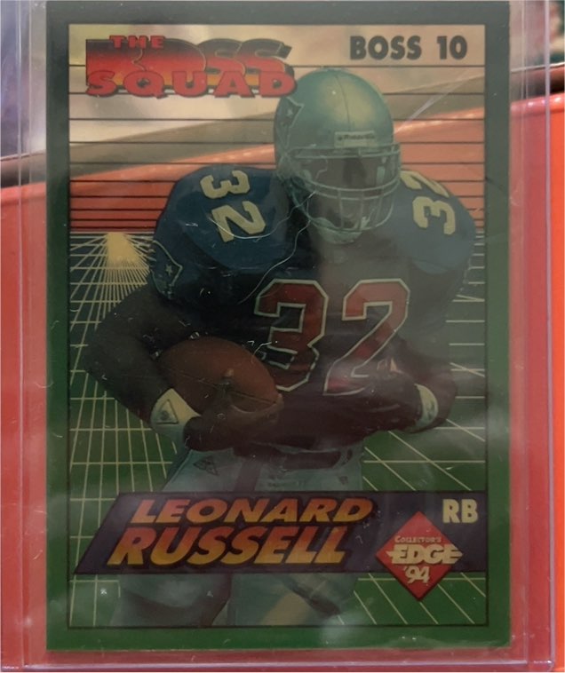 1994 Collector's Edge The Boss Squad #BOSS 10 Leonard Russell — front