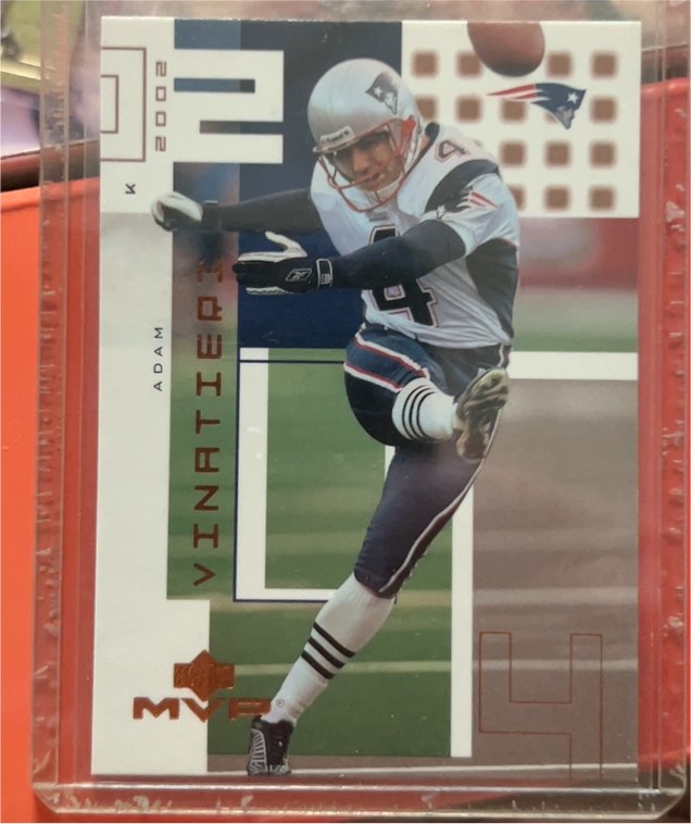2002 Upper Deck MVP #139 Adam Vinatieri — front