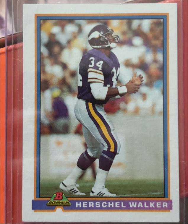 1991 Bowman #314 Herschel Walker — front