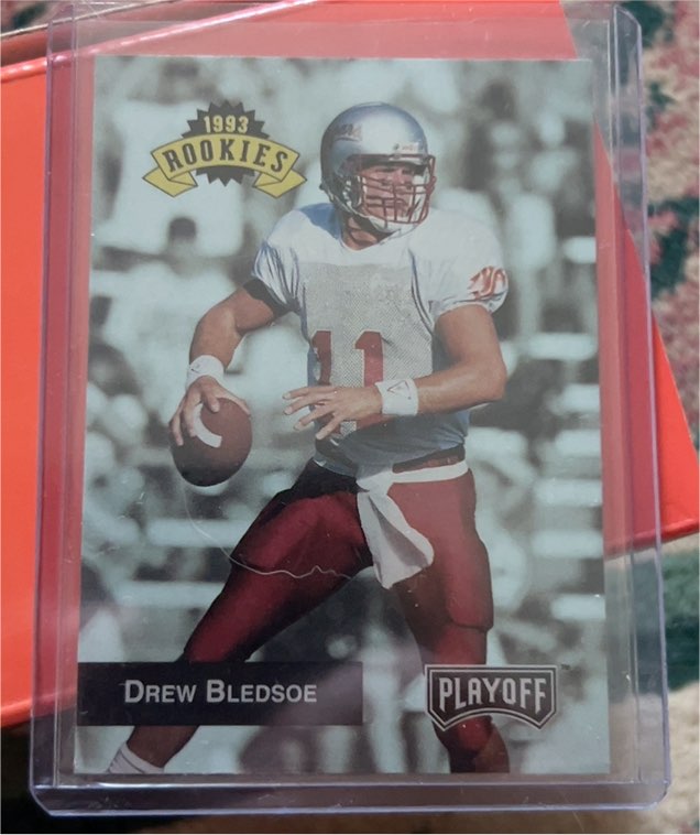 1993 Playoff #295 Drew Bledsoe Rookie Card — front