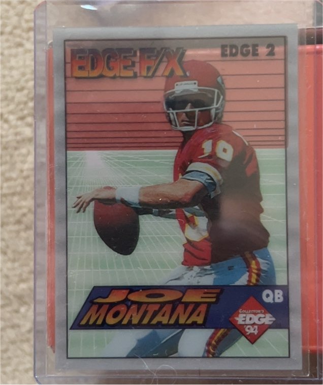 1994 Collector's Edge Edge F/X #EDGE 2 Joe Montana — front