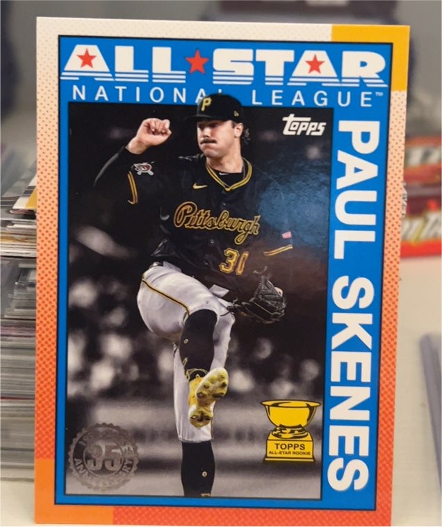 2025 Topps Series 2 1990 All-Star #90AS-17 Paul Skenes — front
