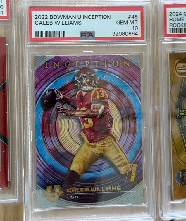 2022 Bowman University Inception #45 Caleb Williams — front