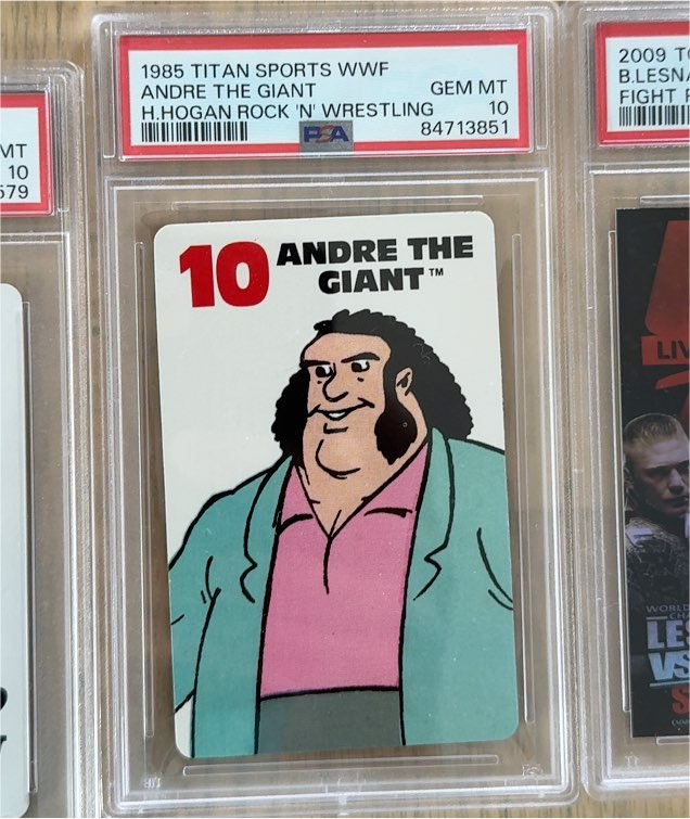 1985 Titan Sports WWF Hulk Hogan's Rock 'n' Wrestling #10 Andre The Giant — front