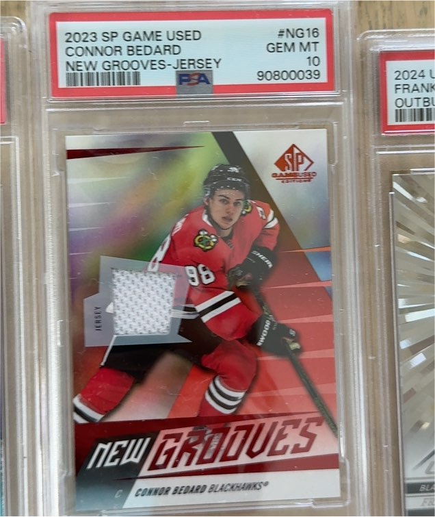 2023 SP Game Used #NG16 Connor Bedard New Grooves Jersey — front