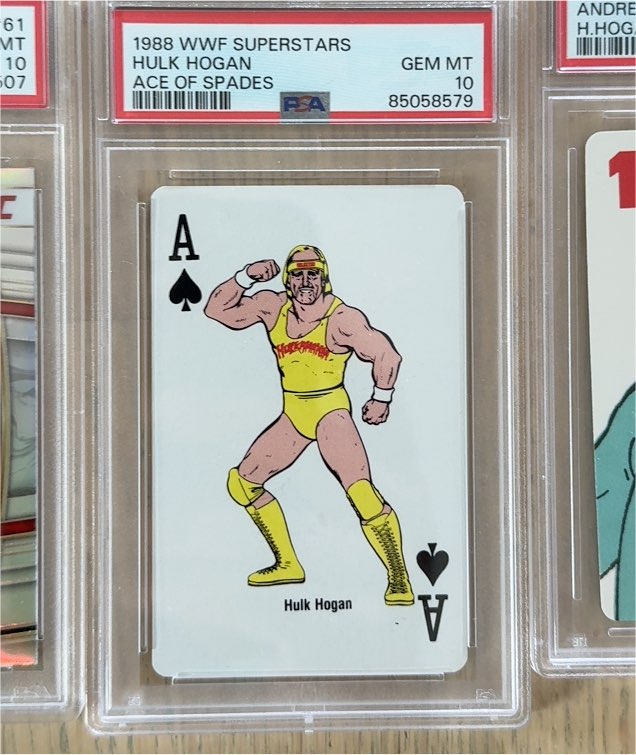 1988 WWF Superstars Ace of Spades Hulk Hogan — front