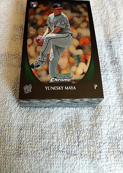 2011 Bowman Chrome Yunesky Maya — front