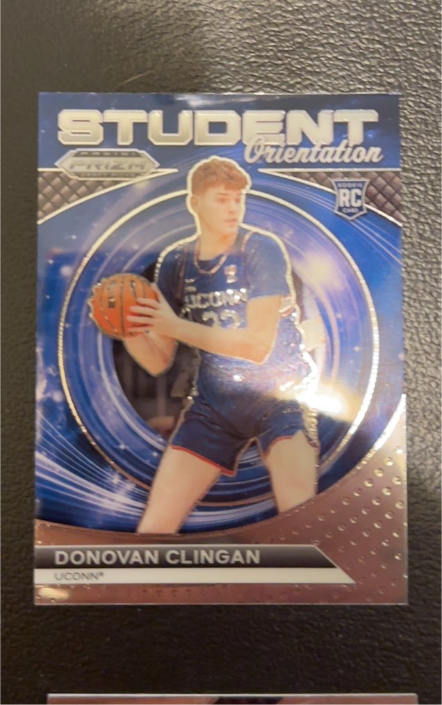 2024 Panini Prizm Draft Picks Student Orientation #10 Donovan Clingan — front
