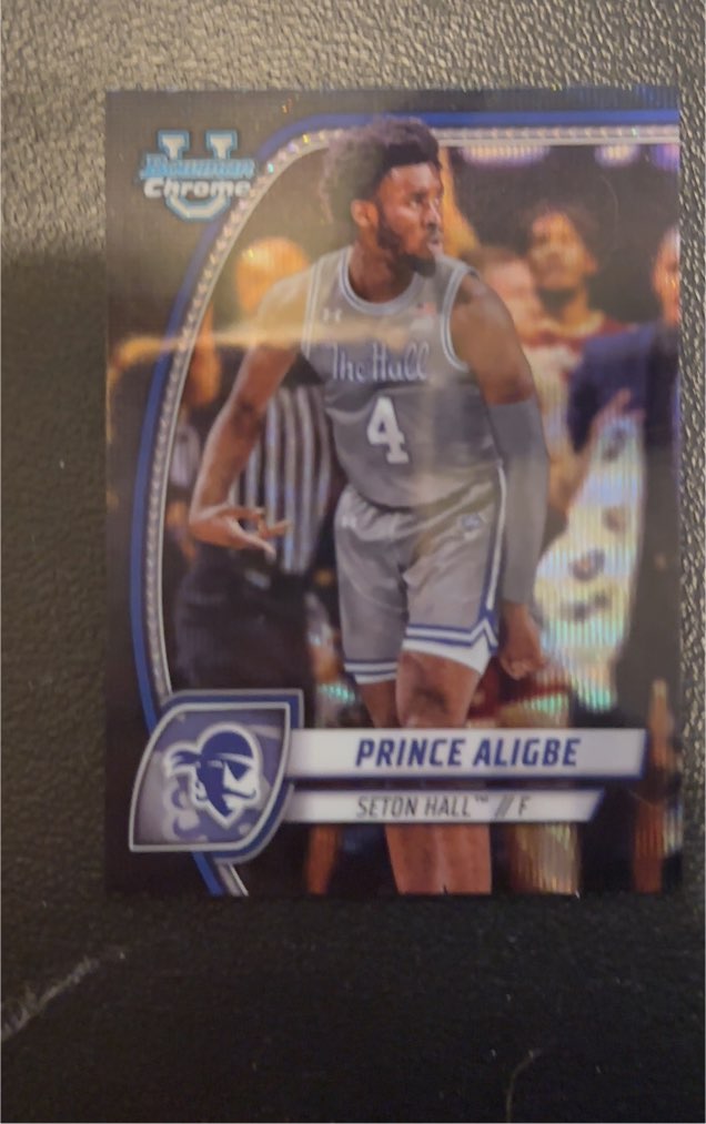 2024-25 Bowman Chrome University #82 Prince Aligbe — front