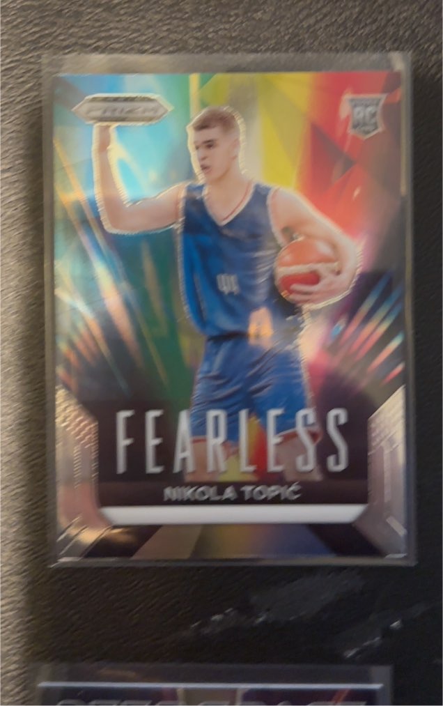 2024 Panini Prizm Draft Picks #12 Nikola Topic Fearless Silver Prizm — front
