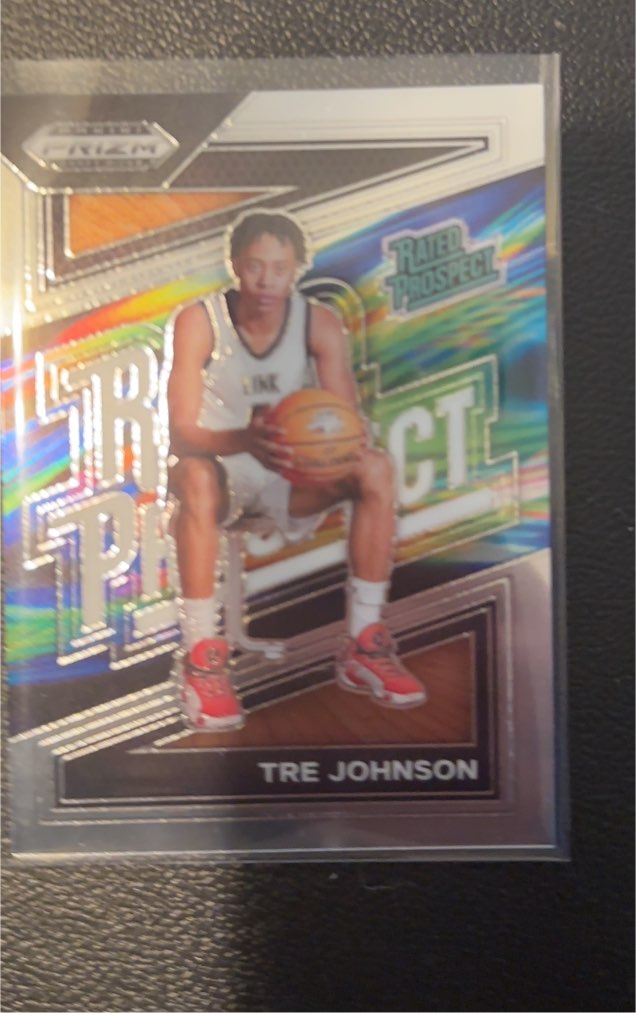 2024 Panini Prizm Draft Picks #15 Tre Johnson Rated Prospect — front