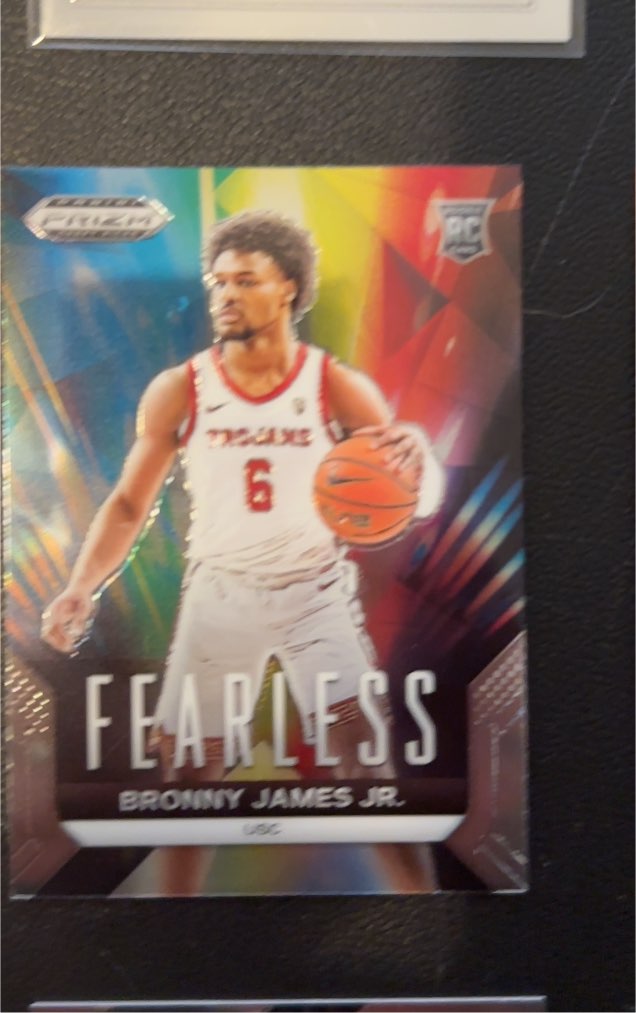 2024 Panini Prizm Draft Picks #3 Bronny James Jr. Fearless — front