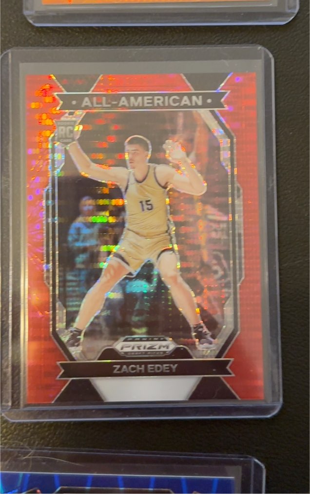 2024 Panini Prizm Draft Picks #15 Zach Edey All-American — front