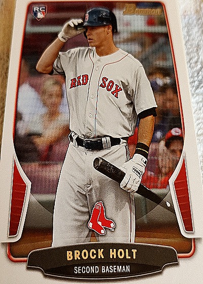 2013 Bowman #217 Brock Holt — front