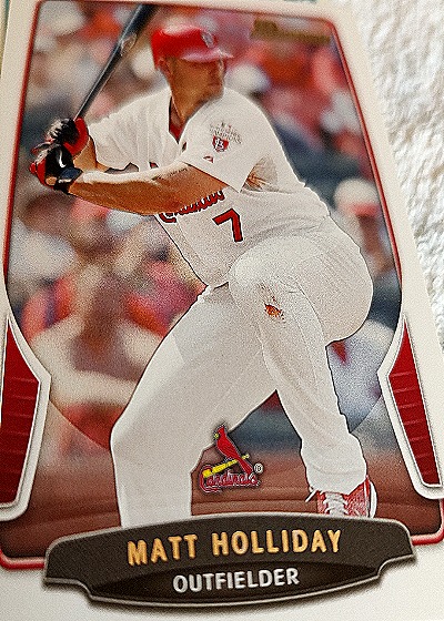 2013 Bowman #98 Matt Holliday — front