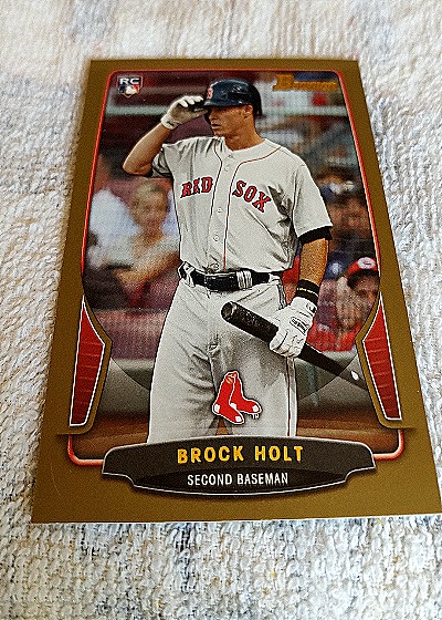 2013 Bowman #217 Brock Holt — front