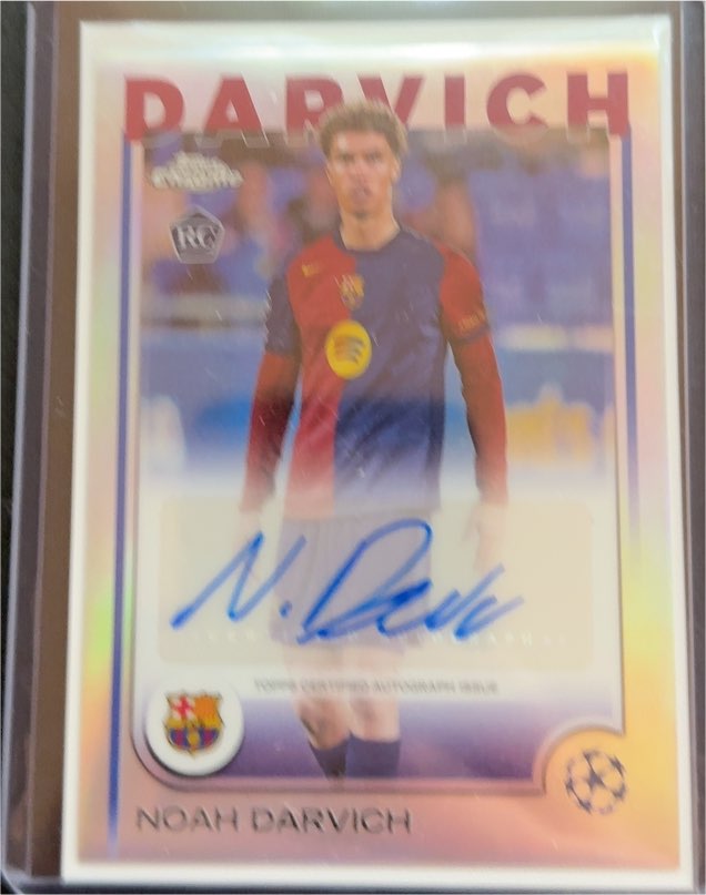 2025 Topps Chrome UEFA Champions League #CA-ND Noah Darvich — front