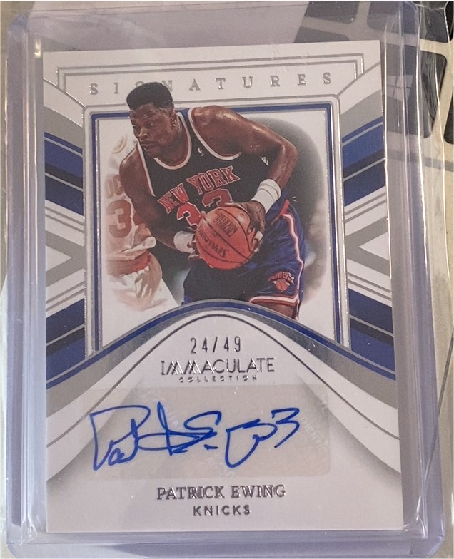 2022-23 Panini Immaculate Collection #IMS-PEW Patrick Ewing — front